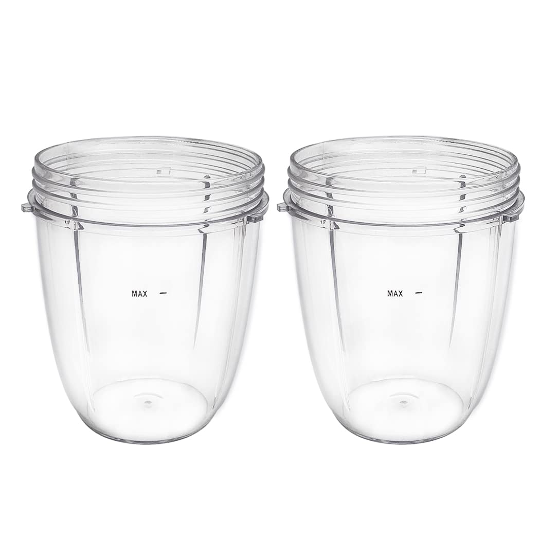 Replacement Parts cups, Compatible with NutriBullet 600W and 900W Blender (2 18oz cups)