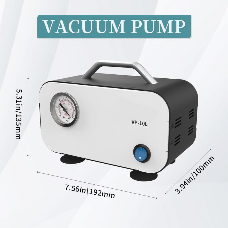 Lab Diaphragm Vacuum Pump VP10L Portable Mini Oilless Pump Oil Free
