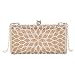 Womens Evening Clutch Bag Wedding Purse Bridal Prom Handbag Party Bag Elegance Rhinestone Gold