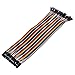 Pixnor 3pcs 20cm 40 Pin Male to Male,Male to Female,Female to Female Breadboard Jumper Wires Ribbon Cable