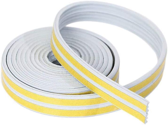 Aibily Weather Stripping Foam Seal Strip-Gray-Soundproofing Collision, Soundproof Door Sweep, for Cracks and Gaps, Rubber Flex Seal, Self-Adhesive Weatherproof Seal for Window