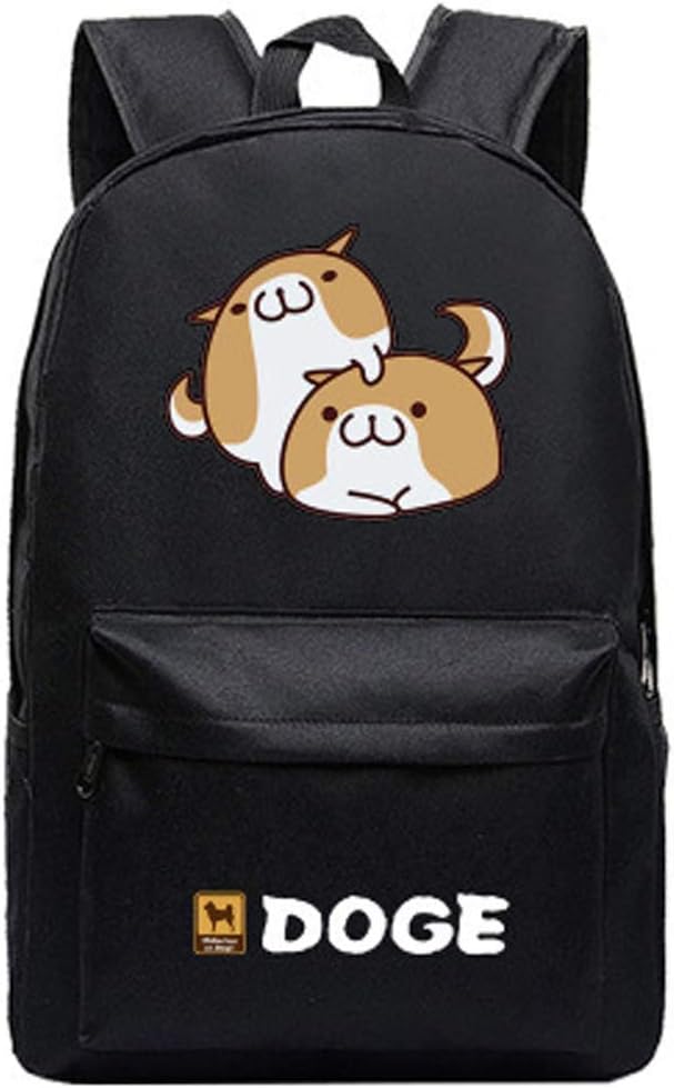 Canvas Printing Men Backpack Shiba Inu Travel Bag Husky Unisex Student Laptop School Shoulder Bag (6)