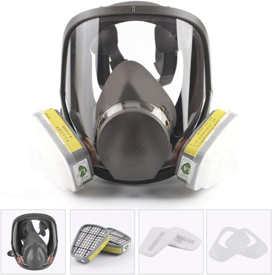 Keepart 6800 Full Facemask Respirator Facepiece Gas Mask for Spray Painting Benzene Prevention