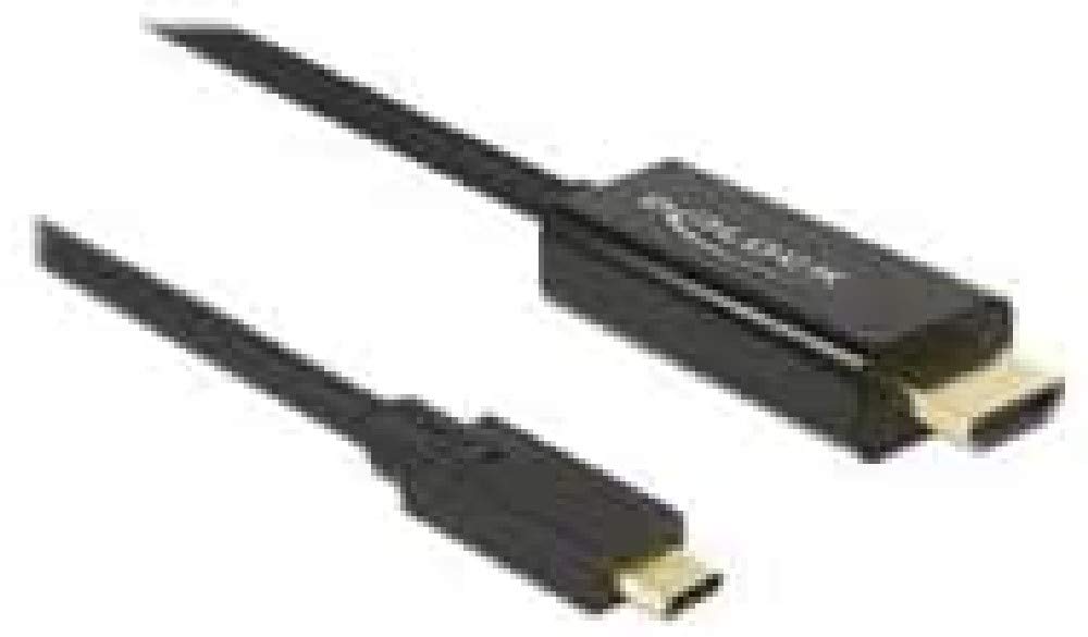 DeLock cable DP Old Fashion 4 K 60Hz † USB Type C Male > HDMI male 2 m Black