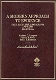 A Modern Approach to Evidence, Lempert, Richard O. and Gross, Samuel R., 0314067728