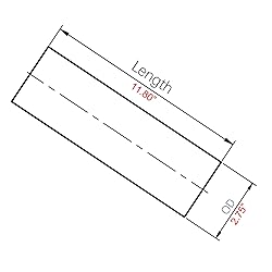 AC PERFORMANCE 2.75" (70mm) OD Straight Aluminum