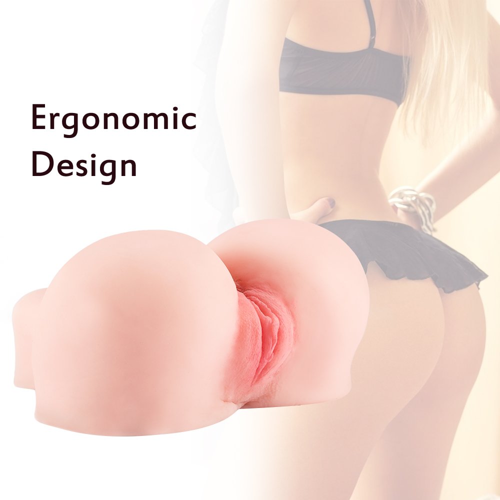 Fondlove Muschi Masturbator Realistische Pussy Masturbator 3d Liebespuppe Realistische Erotik Masturbatoren 2.3 KG Silikon Liebe Sex Puppe für Männer 22.5x21.1x11.4cm