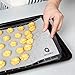 Silicone Pastry Mat, Half Sheet Size Non Stick and BPA Free Professional Grade Quality - Perfect for Making Macaroons, Cookie, Bread and Pastry
