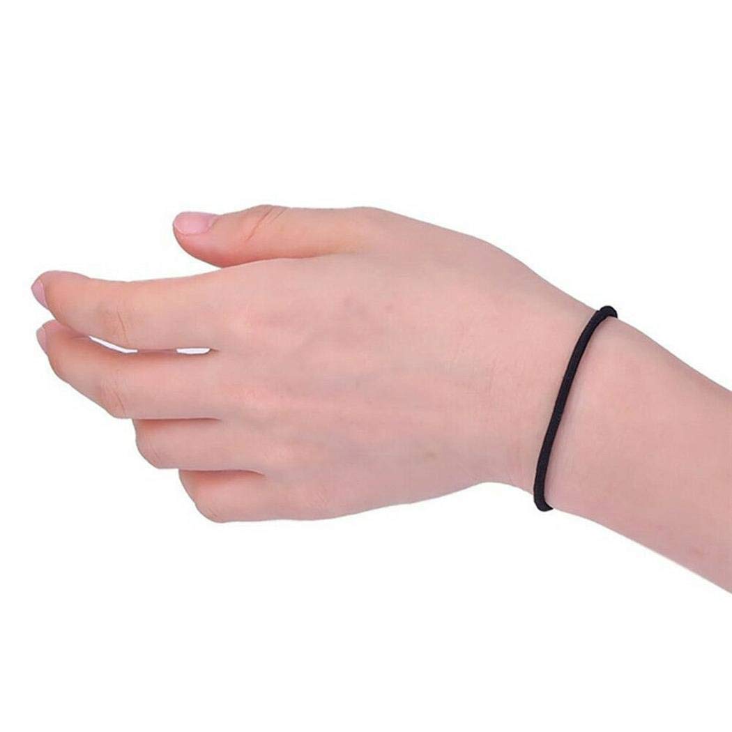 MYEDO Women Elastic Hair Rope Headwear Ring Ponytail Holder Hair Accessories Headwear Black