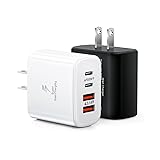 40W USB C Charger Black, 2-Pack USB C Wall Plug