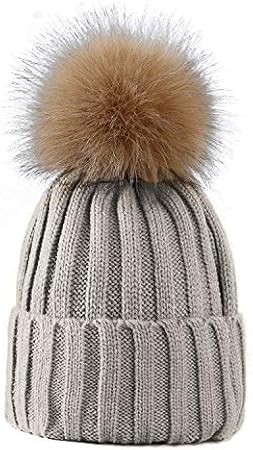 ladies fluffy bobble hat