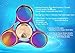 Syourself Titanium Alloy Tri-Spinner Hand Fidget Toy, +1 Replacement Hybrid Ceramic Bearing- 5-7 mins High Speed & Quiet Spin EDC Focus Toy for Stress Relieve Anxiety Adult Children(Round Rainbow)