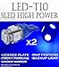 ABL x2 Hyper Blue T10 168 920 921 5LED Super Bright 5-SMD LED Bulbs