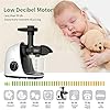Jocuu Slow Masticating Juicer with Soft/Hard Modes Easy to Clean Quiet Motor & Reverse Function Cold Press Juicer for…