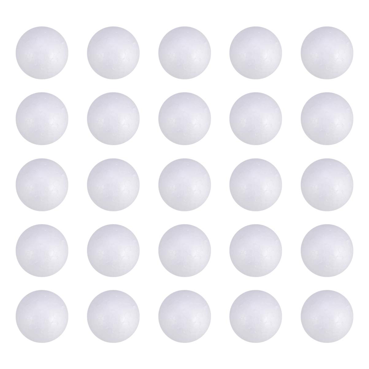 Polystyrene Foam Craft Balls 100Pcs Solid Round Spheres 1.57 Inch White for Diy Wedding Decorations Christmas Ornaments Party Supplies