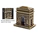 ZOVIE Metal Paris Arch of Triumph Statue Figurine Home Desktop Décor Souvenir Artificial World Famous Buildings Sculpture(3.2in Top)