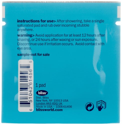 Bliss Ingrown Eliminating Pads Use Between Waxing Shaving
