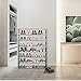 Modrine 8 Tiers Shoe Rack, Free Standing Shoe Racks Shoes Organizer - Holds 32 Pairs of Shoes (Grey)