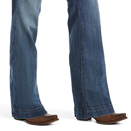 ARIAT Women Trouser Mid Rise Stretch Outseam Ella Wide Leg Jean