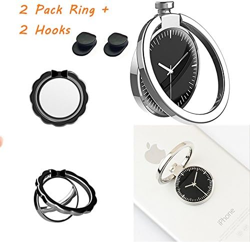 Cell Phone Stand Tablet Cradle, Cell Phone Finger Ring Holder/Stand Phone Ring 360 Rotation /Car Mount Finger Ring Grip for iPhone 7 Plus, iphone8 plus iphone X Samsung Galaxy Edge, S8 Plus (G)