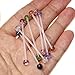 Oasis Plus 7pcs 14G Clear Glitter Balls Sport or Pregnancy Navel Belly Button Ring 1.5'' Flexible Bio Flex Barbell