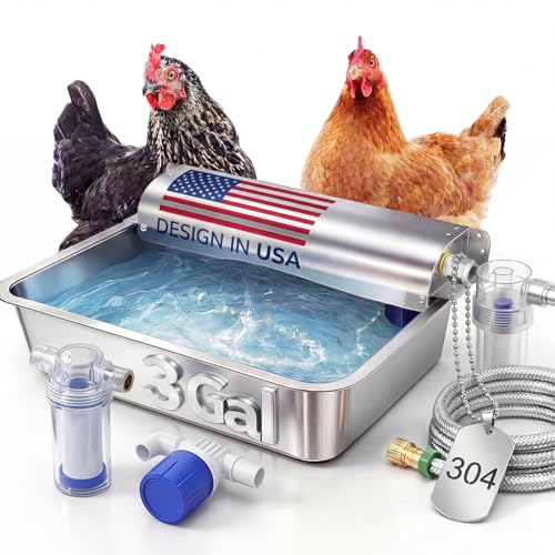 ATHCOHT Stainless Steel Poultry Waterer