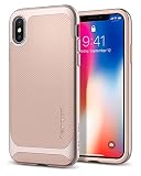 Spigen Neo Hybrid Designed for Apple iPhone X Case (2017) - Pale Dogwood & Platinum Gold