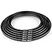 Neewer 10 Pieces Anodized Black Metal Step-up Adapter Ring Set Including 26-30mm, 30-37mm, 37-43mm, 43-52mm, 52-55mm, 55-62mm, 62-67mm, 67-72mm, 72-77mm, 77-82mm