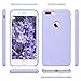 ULAK iPhone 7 Plus Case, Liquid Silicone Gel Rubber Case with Soft Microfiber Lining Shockproof Slim Rubber Protective Phone Cases Cover for iPhone 7 Plus 5.5 inch, Purple