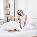 Queen Comforter, Down Duvet Alternative Insert Set with Corner Tabs, All Season Quilted White Hypoallergenic & Reversible, Box Stitched Goose Down Alternative Fill, Brushed Microfiber