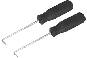 M METERXITY 2 Pack O-Ring 90 Degree Picks - Oil Seal Gasket Precision Screwdriver Puller Remover, Sturdy Durable, Apply to En