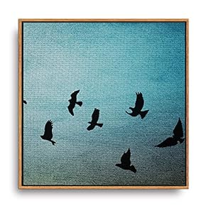 Framed Canvas Wall Art for Living Room, Bedroom Artistic Birds Canvas Prints for Modern Home Decoration Ready to Hang - 16"x16" inches