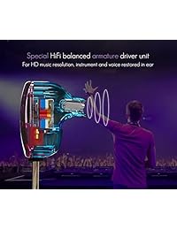 Easy KZ ZST Armazón híbrida y colorida con auriculares In-ear 1BA dinámicos + auriculares 1DD HiFi