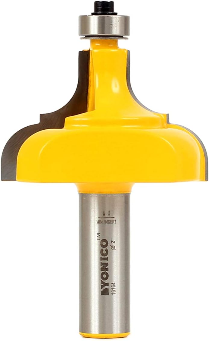 Yonico 16164 - Picture Frame Molding Router Bit, Cutting Height: 1-1/4", Cutting Depth: 3/4" - 1/2" Shank