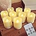 【Timer】Flickering Flameless LED Tea Light Candles,18-Batteries Included,300+ Working Hours, Electric Plastic Fake Tealights Candles, Realistic, Unscented LED Votive Candles, Yellow Light