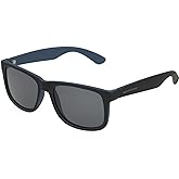 Foster Grant mens Jace Polarized for Digital Sunglasses Sunglasses, Matte Black and Navy, 54mm US