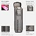 GALINER Cigar Lighter Red Flames 4 Jet Torch Adjustable Cigarette Cigar Lighter Butane Gas Fluid with Cigar Punch Cutter