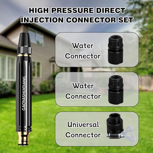 High Pressure Sprinkler Nozzle Nozzle Nozzle Adjustable Hand Resistant Spray Nozzle High Pressure Garden Hose Nozzle for Lawn Yard Watering Car Cleaning