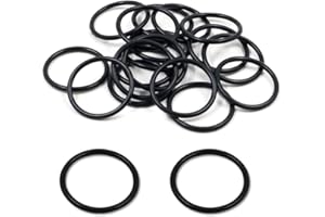 20 Pieces Nitrile Rubber Sealing Gasket, O-Ring Rubber Washer for Fitting, O-Ring Sealing Ring for Pool Plunger Valve (Black)