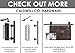 MJC & Company - Adjustable Sliding Barn Door Floor Guide and Latch Kit (Black, Multi-Design) Fits Barn Doors up to 3 Inches - Wall Mounted, Flush Bottom Design - Interior or Exterior
