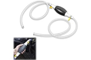 QITELL Multifunctional Liquid Siphon, 2024 New Siphon Pump for Gasoline, Siphon Pump for Gasoline Motor Oil Fuel Gasoline Diesel Liquid Water Fish Tank with 3.2/6.5/9.8ft Siphon Hose (9.8ft)