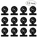 12 Refrigerator Magnet Clips -30 mm Wide - Magnetic Metal Clips for Fridge,Dry Erase Board and Whiteboard,Perfect for Home, School, Classroom and Office Use,Black