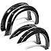 Auto Dynasty Pocket-Riveted Style Side Fender Wheel Flares Compatible with Ford F250 / F350 4pc Set