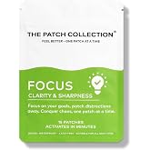 The Patch Collection® - Clarity Patch with Ginkgo Biloba, Green Tea, B-Vitamins, Magnesium | Cognitive Support | Vegan, Latex