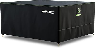 AWNIC Garden Furniture Cover Waterproof 420D Oxford Windproof 160x160x71cm