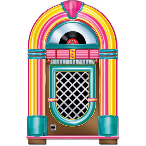 Beistle Jukebox Cutout Party Accessory 3-Feet Tall | Printed on both Sides | (1-Count)