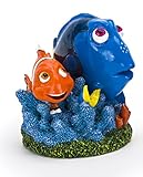 Disney's Finding Dory, Dory & Marlin with Blue Coral Reef on Sea Weed Aquarium Ornament (Medium) by Disney-Pixar
