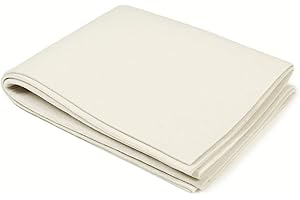 MEGREZ Chinese Calligraphy Drawing Felt Mat, Sumi Xuan Paper Calligraphy Felt Mat Desk Pad for Painting & Practicing Chinese Japanese, White, Large, 31.5 x 47.2 inch (80 x 120cm)