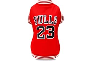 SCHEPPEND Dog Clothes Basketball Mesh Breathable T-Shirt,Pet Clothes Puppy Sportswear Spring/Summer Fashion Dog Shirt. (Red, XX-Large)