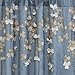 Lush Decor Flower Drops Light Filtering Window Curtain Panel Single 42